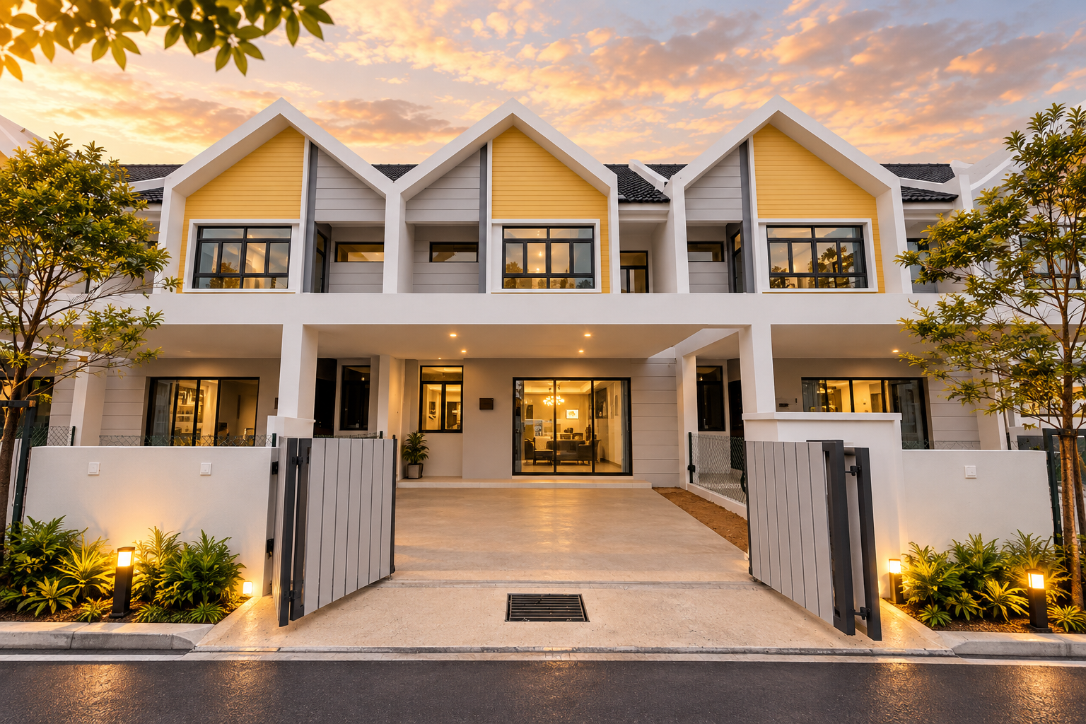 Kirana double-storey terrace exterior