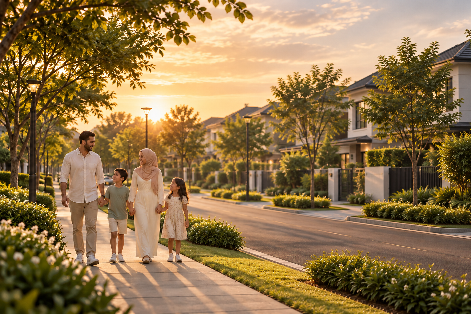 Family enjoying time together at home