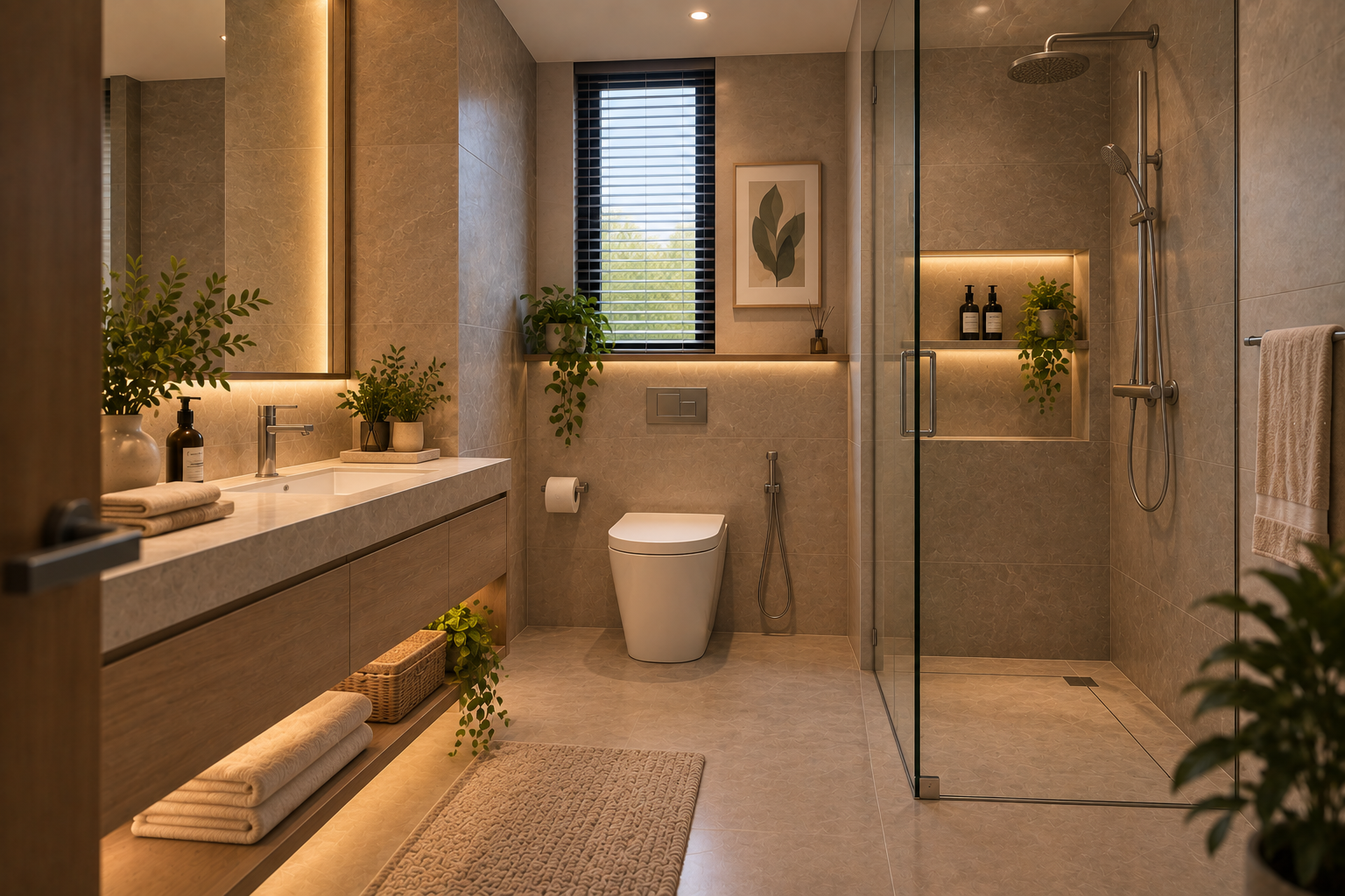 Kirana master bathroom